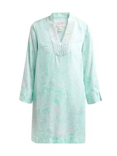 Lilly Pulitzer Women's Irella Caftan Dress - Mint Condition Fantastical - Size 14 | Thumbnail 1