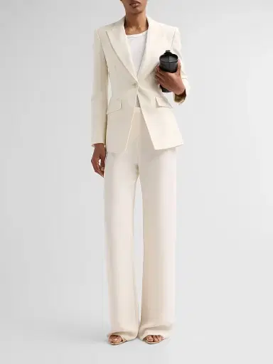 Veronica Beard Women's Chandler Dickey Jacket - Ecru - Size 16 | Thumbnail 2
