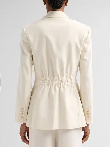 Veronica Beard Women's Chandler Dickey Jacket - Ecru - Size 16 | Thumbnail 3