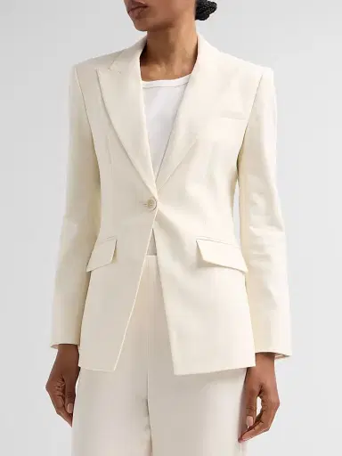 Veronica Beard Women's Chandler Dickey Jacket - Ecru - Size 16 | Thumbnail 4