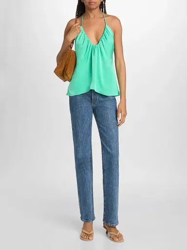 Ramy Brook Women's Lauren Halterneck Top - Jade - Size XXL | Thumbnail 2