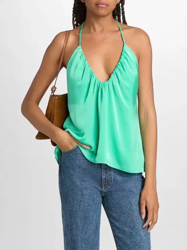 Ramy Brook Women's Lauren Halterneck Top - Jade - Size XXL | Thumbnail 3