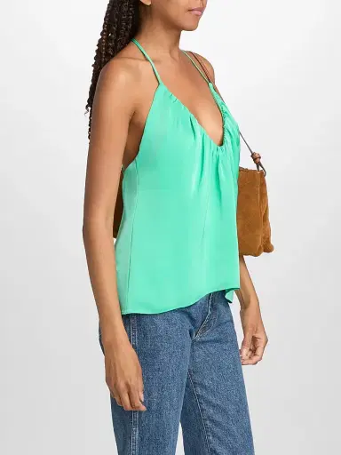 Ramy Brook Women's Lauren Halterneck Top - Jade - Size XXL | Thumbnail 4