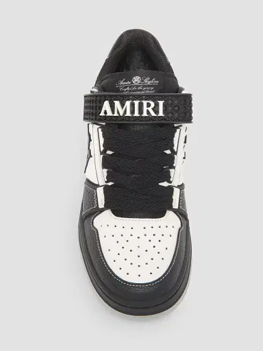 Amiri Men's Skyline Logo Leather Sneakers - Black | Thumbnail 4 Amiri Men's Skyline Logo Leather Sneakers - Black | Thumbnail 4