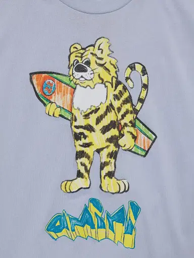 AMIRI Little Kid's & Kid's Tiger Graphic T-Shirt - Skyline Blue - Size 4 | Thumbnail 3