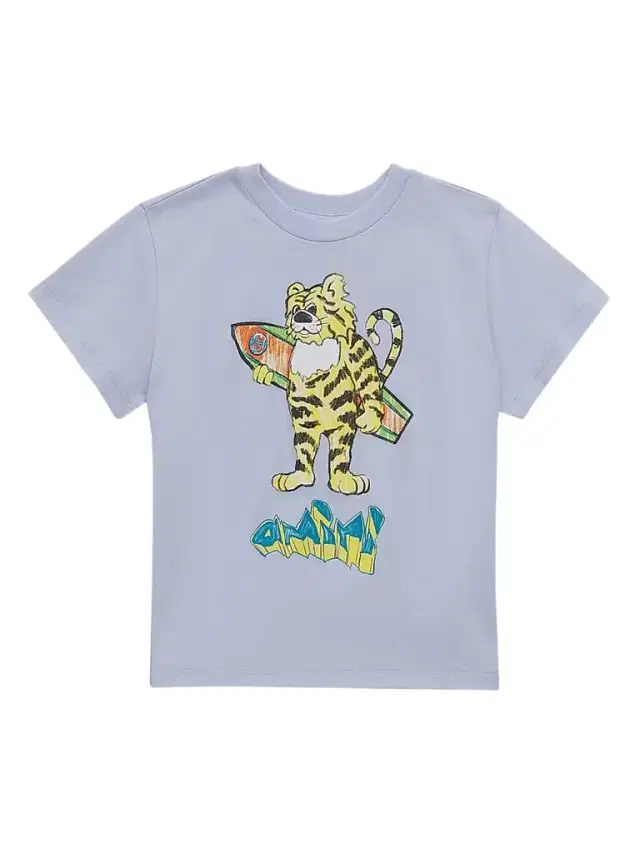 Amiri Little Kid's & Kid's Tiger Graphic T-Shirt - Skyline Blue