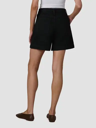 Joe's Jeans Women's Harlowe Cotton-Blend High-Rise Shorts - Black - Size 32 | Thumbnail 3 Joe's Jeans Women's Harlowe Cotton-Blend High-Rise Shorts - Black - Size 32 | Thumbnail 3