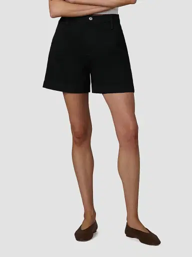 Joe's Jeans Women's Harlowe Cotton-Blend High-Rise Shorts - Black - Size 32 | Thumbnail 4 Joe's Jeans Women's Harlowe Cotton-Blend High-Rise Shorts - Black - Size 32 | Thumbnail 4