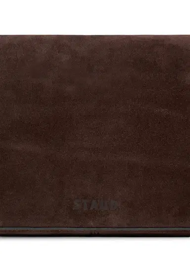 Staud Women's Harlow Suede Shoulder Bag - Espresso | Thumbnail 4 Staud Women's Harlow Suede Shoulder Bag - Espresso | Thumbnail 4