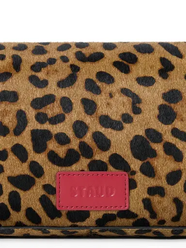 Staud Women's Harlow Cheetah-Print Calf Hair Shoulder Bag - Cheetah | Thumbnail 4