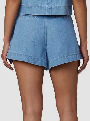 Joe's Jeans Women's The Lillie Pleated Denim Shorts - Copious - Size 8 | Thumbnail 3 Joe's Jeans Women's The Lillie Pleated Denim Shorts - Copious - Size 8 | Thumbnail 3