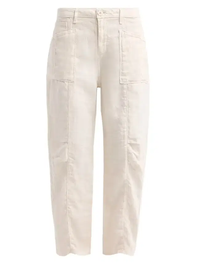 L'AGENCE Women's Cody Rodeo Linen High-Rise Barrel Pants - Vintage White