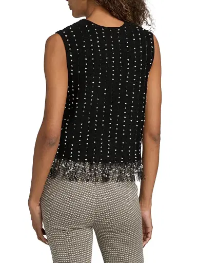 rag & bone Women's James Crochet Fringe Tank - Black | Thumbnail 5 rag & bone Women's James Crochet Fringe Tank - Black | Thumbnail 5
