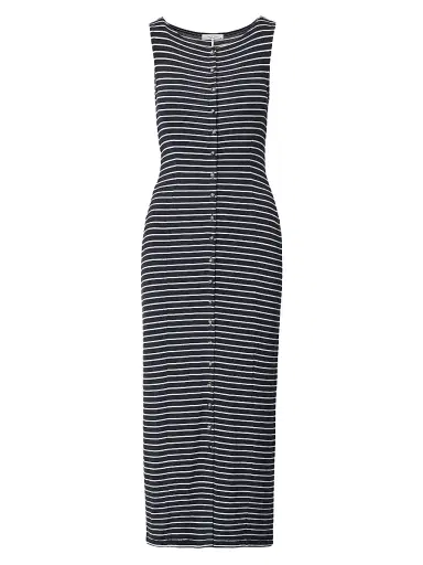 rag & bone Women's The Knit Tie-Waist Striped Maxi Dress - Salute Multi - Size Large | Thumbnail 3