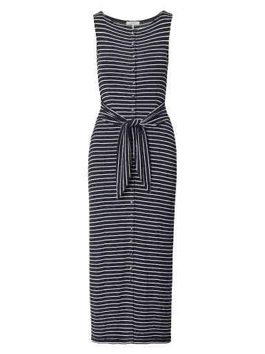 rag & bone Women's The Knit Tie-Waist Striped Maxi Dress - Salute Multi - Size Large | Thumbnail 1