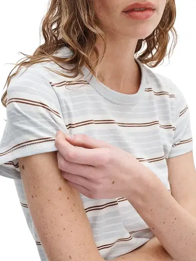 rag & bone Women's The Slub Striped Pima Cotton T-Shirt | Thumbnail 5 rag & bone Women's The Slub Striped Pima Cotton T-Shirt | Thumbnail 5