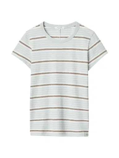rag & bone Women's The Slub Striped Pima Cotton T-Shirt | Thumbnail 1 rag & bone Women's The Slub Striped Pima Cotton T-Shirt | Thumbnail 1