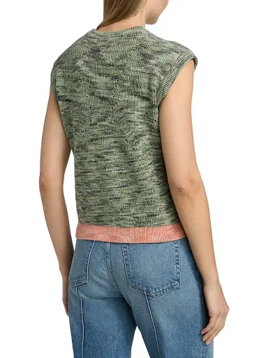 Ulla Johnson Women's Margot Contrast-Hem Stretch-Cotton Top | Thumbnail 5 Ulla Johnson Women's Margot Contrast-Hem Stretch-Cotton Top | Thumbnail 5