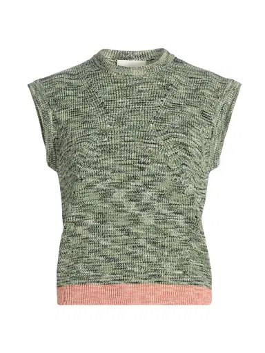 Ulla Johnson Women's Margot Contrast-Hem Stretch-Cotton Top | Thumbnail 1 Ulla Johnson Women's Margot Contrast-Hem Stretch-Cotton Top | Thumbnail 1