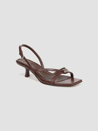 Vince Women's Tali 45MM Leather Slingback Sandals - Molton Brown - Size 8.5 | Thumbnail 2