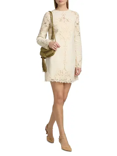 Ulla Johnson Women's Camie Floral Lace Linen Minidress | Thumbnail 2