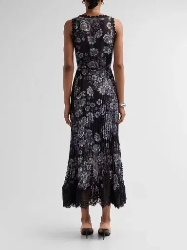 Kobi Halperin Women's Liora Floral Midi Dress - Black Multi - Size XL | Thumbnail 3 Kobi Halperin Women's Liora Floral Midi Dress - Black Multi - Size XL | Thumbnail 3