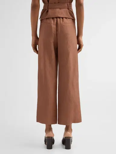 Kobi Halperin Women's Remi Button-Cuff Linen-Blend Pants | Thumbnail 3