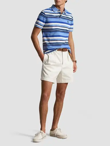Polo Ralph Lauren Men's Striped Stretch-Cotton Knit Polo Shirt | Thumbnail 2 Polo Ralph Lauren Men's Striped Stretch-Cotton Knit Polo Shirt | Thumbnail 2