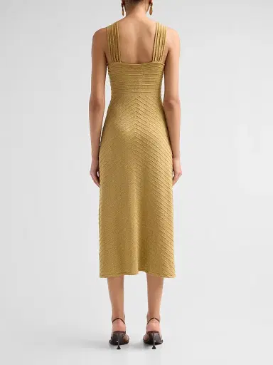Kobi Halperin Women's Talia Glitter Midi Dress - Gold - Size XL | Thumbnail 3 Kobi Halperin Women's Talia Glitter Midi Dress - Gold - Size XL | Thumbnail 3