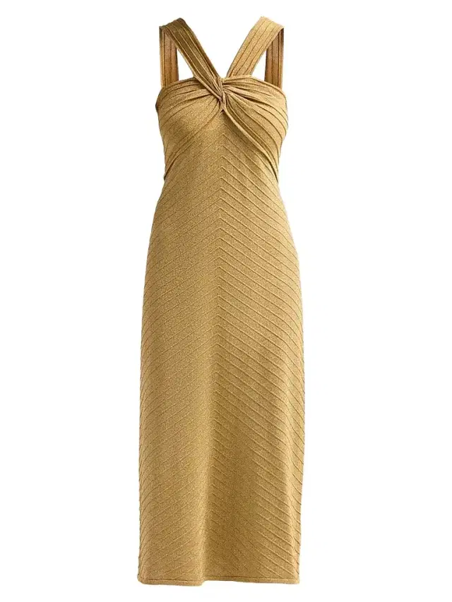 Kobi Halperin Women's Talia Glitter Midi Dress - Gold