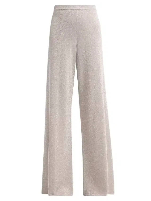 Women's Nina Knit Wide-Leg Pants - Silver