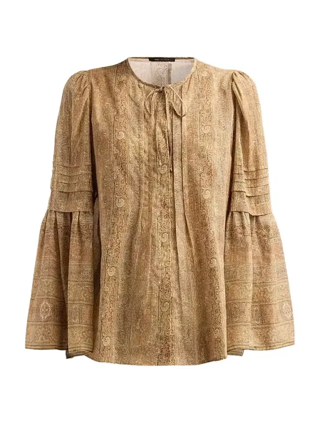 Kobi Halperin Women's Joey Paisley Cotton-Silk Blouse - Ecru Multi