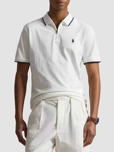 Polo Ralph Lauren Men's Stretch Mesh Polo Shirt - White - Size XXL | Thumbnail 4