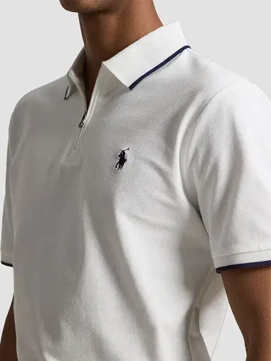 Polo Ralph Lauren Men's Stretch Mesh Polo Shirt - White - Size XXL | Thumbnail 5