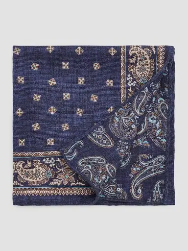 Kiton Men's Silk Pocket Square | Thumbnail 2 Kiton Men's Silk Pocket Square | Thumbnail 2