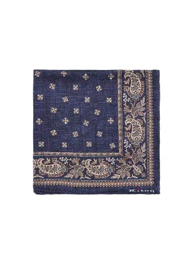 Kiton Men's Silk Pocket Square | Thumbnail 1 Kiton Men's Silk Pocket Square | Thumbnail 1