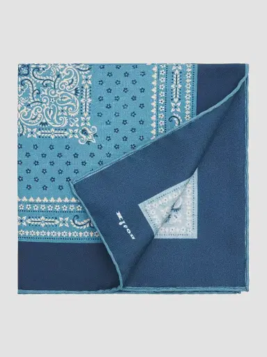 Kiton Men's Silk Pocket Square | Thumbnail 2 Kiton Men's Silk Pocket Square | Thumbnail 2