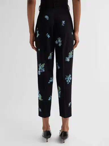 Libertine Women's Bluebell Lane Embellished Tapered-Leg Crop Ciggy Pants - Black - Size Large | Thumbnail 3