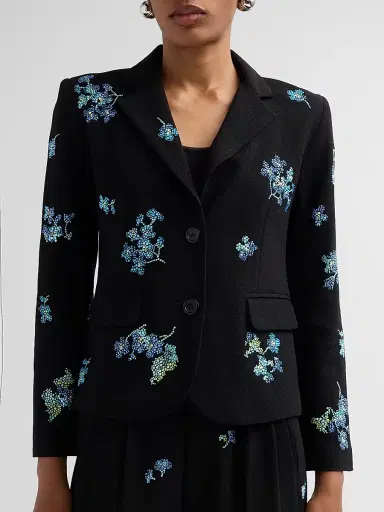 Libertine Women's Bluebell Lane Embellished Single-Breasted Classic Jacket - Black | Thumbnail 5 Libertine Women's Bluebell Lane Embellished Single-Breasted Classic Jacket - Black | Thumbnail 5