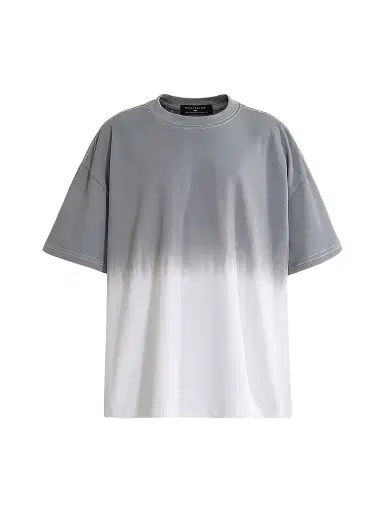 Moustache Boy's Gradient T-Shirt - Grey - Size 16 | Thumbnail 1
