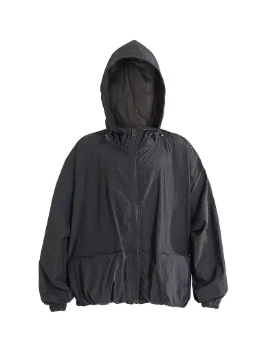 Moustache Boy's Hooded Jacket - Black - Size 16 | Thumbnail 1