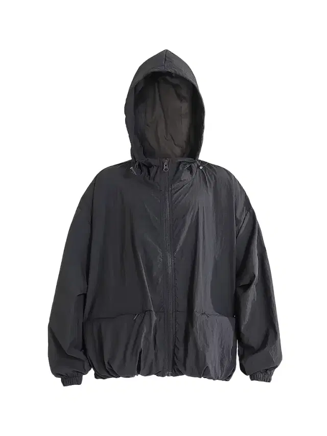Moustache Boy's Hooded Jacket - Black