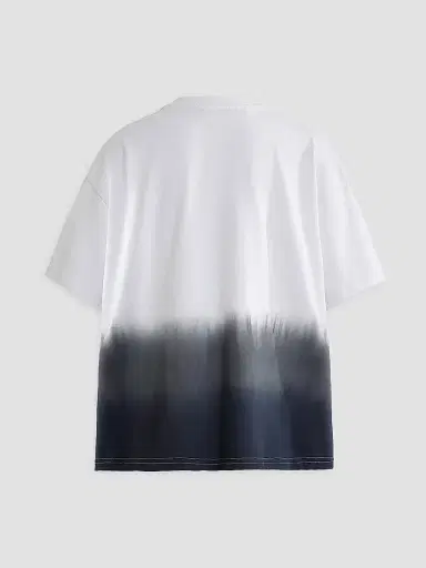 Moustache Boy's Gradient T-Shirt - White - Size 16 | Thumbnail 2 Moustache Boy's Gradient T-Shirt - White - Size 16 | Thumbnail 2