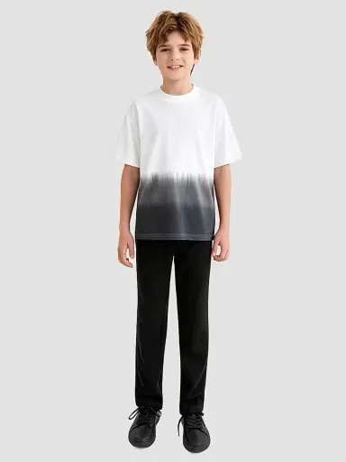 Moustache Boy's Gradient T-Shirt - White - Size 16 | Thumbnail 3 Moustache Boy's Gradient T-Shirt - White - Size 16 | Thumbnail 3