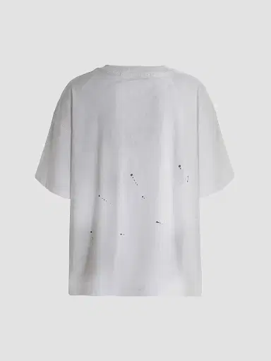 Moustache Boy's Oversized Splatter T-Shirt - White - Size 16 | Thumbnail 2 Moustache Boy's Oversized Splatter T-Shirt - White - Size 16 | Thumbnail 2