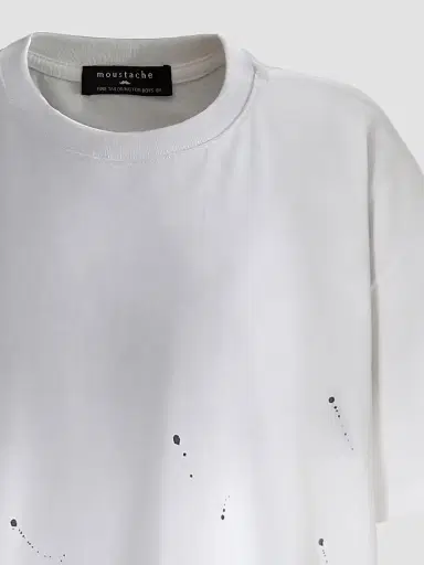 Moustache Boy's Oversized Splatter T-Shirt - White - Size 16 | Thumbnail 4 Moustache Boy's Oversized Splatter T-Shirt - White - Size 16 | Thumbnail 4