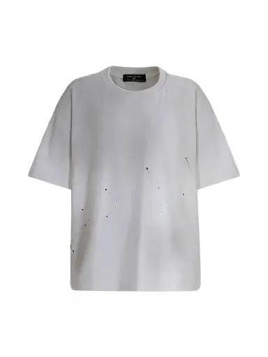 Moustache Boy's Oversized Splatter T-Shirt - White - Size 16 | Thumbnail 1 Moustache Boy's Oversized Splatter T-Shirt - White - Size 16 | Thumbnail 1