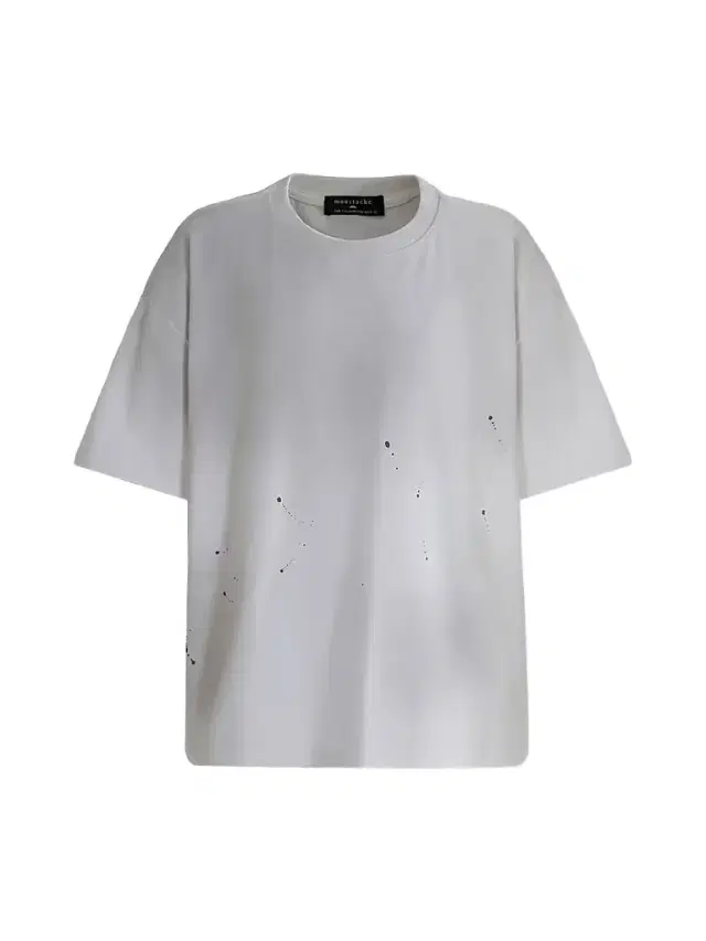 Boy's Oversized Splatter T-Shirt - White - Size 16