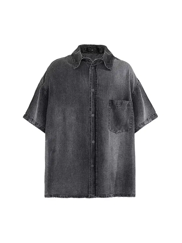 Boy's Denim Shirt - Grey