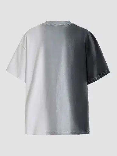 Moustache Boy's Tri-Color Gradient T-Shirt - Black - Size 16 | Thumbnail 2 Moustache Boy's Tri-Color Gradient T-Shirt - Black - Size 16 | Thumbnail 2